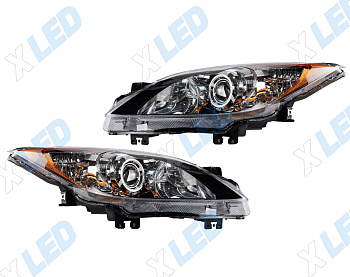Комплект фар Mazda 3 BL (2009-2013) с bi-led линзами ХV3 pro X-LED