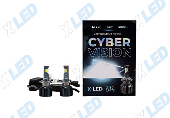 Комплект светодиодных ламп H7 Cyber Vision X-LED 12-24v