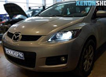 Mazda CX7 Замена на Би-ксеноновые линзы Hella 3