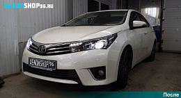 Установка би-ксеноновых линз Koito Q5 | Toyota Corolla