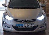 Установка би-ксеноновых линз KOITO Q5 в  Hyundai Elantra