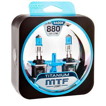 Галогенные лампы H27 MTF Titanium (880) 4400K