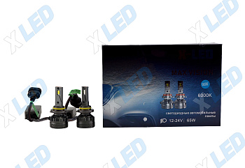 Комплект светодиодных ламп HB4 (9006) X-LED MAX VISION 6000K Canbus 12-24v