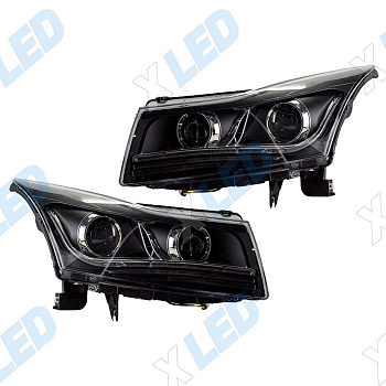 Комплект фар (тюнинг) Chevrolet Cruze (2008-2016) Bi-Led