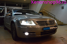 Замена штатных линз на би-ксеноновые HELLA 3R в автомобиле VW Phaeton