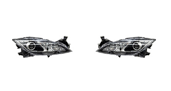 Комплект фар Mazda 6 GH (2007-2013) с bi-led линзами ХV5 X-LED, подключение ксенон