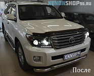 Би-ксеноновые линзы Hella 3 / Toyota Land Cruiser 200  2012 год