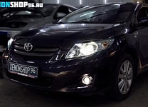 Установка Би-ксеноновых линз Hella 3 | Toyota Corolla 2008 год