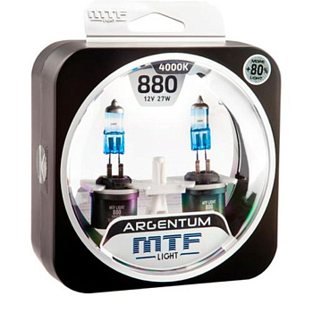 Галогенные лампы H27 MTF Argentum +80% (880) 4000K