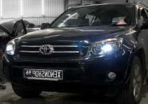Установка Би-ксеноновых линз Hella 3 на Toyota Rav4