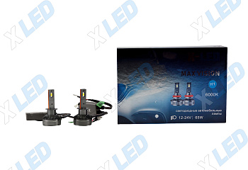 Комплект светодиодных ламп H1 X-LED MAX VISION 6000K Canbus 12-24v