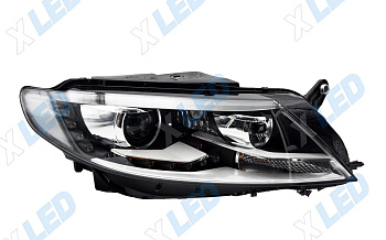 Фара Volkswagen Passat CC I рестайлинг (2011-2020) линза ксенон + ДХО LED (правая)
