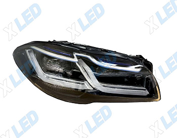 Фара (тюнинг) BMW 5 F10 (2009-2013) LED, без электрокорректора (правая) 