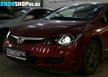 Замена линз на Би-ксеноновые Hella 3 | Honda Civic 2008 год