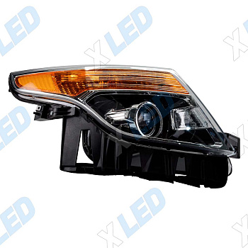 Фара Ford Explorer (2010-2015) линза галоген, без электрокорректора (правая)