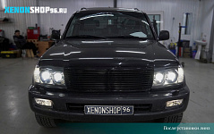 Установка Би-диодных линз Luma BI-LED I5+ / Toyota Land Cruiser 100 2006 год
