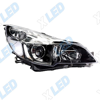 Фара Subaru Legacy V рестайлинг (2012-2014) Black, с линзой (правая)