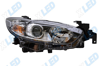 Фара Mazda 6 GJ (2012-2018) галоген, линза, с электрокорректором (правая) 