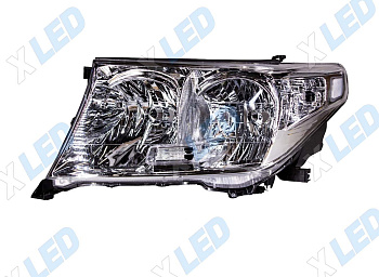Фара Toyota Land Cruiser 200 (2007-2012) галоген рефлектор с электрокорректором (левая) 