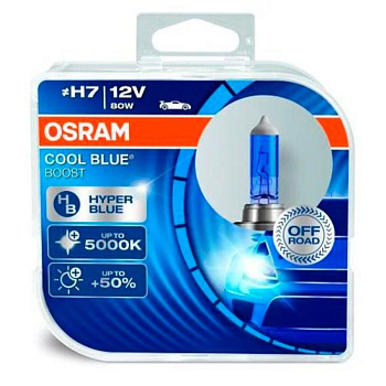 Галогенные лампы H7 Osram Cool Blue Boost DuoBox 62210CBB-HCB