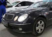 Установка Би-ксеноновых линз HELLA 3/Mercedes E W211 2004 г