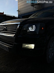 Замена рефлекторных линз на bi-led на Ford Explorer