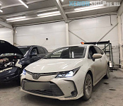 Замена линз Bi led на Toyota Corolla