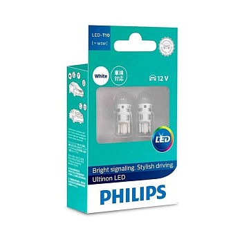 Светодиоды PHILIPS 12V T10/W5W Ultinon Pro6000К LED