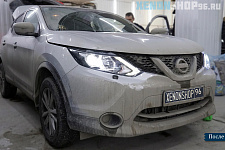 Установка Би-диодных линз BI-LED 3,0/NISSAN Qashqai J11 2018 г.