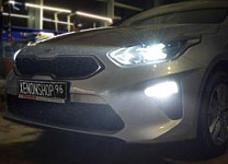 Замена на Би-диодные линзы NEW BI-LED 3 Kia Ceed 2018 год