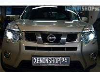 Nissan X-Trail T31 Замена на Би-ксеноновые линзы Hella 3