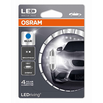 Светодиод Osram Festoon 12V LED 31мм 6000К(SV8.5-31/8)