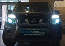 Замена штатных линз на би-ксеноновые HELLA 3R/Nissan X-Trail замена линз