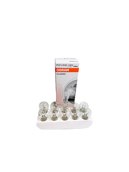 Галогенная лампа P21/5W Osram 12V-21/5W (BAY15d)