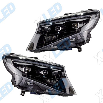 Комплект фар (тюнинг) Mercedes Vito W447 (2014-2026) №2 Bi-Led