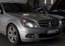 Замена линз на Би-ксеноновые линзы AL Bosch 3 | Mercedes C 2008 год