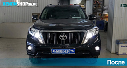 Установка би-ксеноновых линз Hella 3 | Toyota Land Cruiser Prado 150