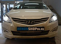 Установка би-ксеноновых линз KoitoQ5 3" в Huyndai Solaris 2011 год