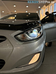 Hyundai Solaris — установка светодиодных линз!