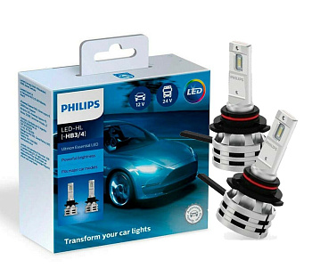 Комплект светодиодных ламп HB3/HB4 Philips Ultinon Essential LED 6500К