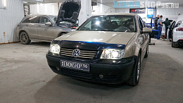 Установка Би-диодных линз LED DIXEL X-Bright на Volkswagen Bora 2000-2002