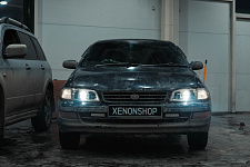 Toyota Corona - Установка  Bi-Led линз