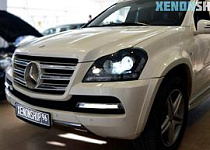 Mercedes GL X164 Замена на Би-ксеноновые линзы Hella 3
