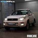 Установка Би-ксеноновых линз Hella 3 на Toyota Rav4