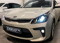 Kia Rio - Установка Би-диодных линз