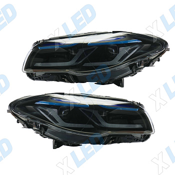 Комплект фар (тюнинг) BMW 5 F10 IV рест (2013-2017) FULL LED 