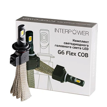 Комплект светодиодных ламп H7 Interpower G6 Flex COB