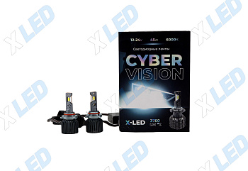 Комплект светодиодных ламп HB4 (9006) Cyber Vision X-LED 12-24v