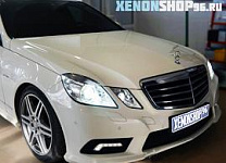 Mercedes E212 Замена на Би-ксеноновые линзы Hella 3