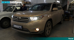 Замена линз на Би-ксеноновые Hella 3 | Toyota Higlander